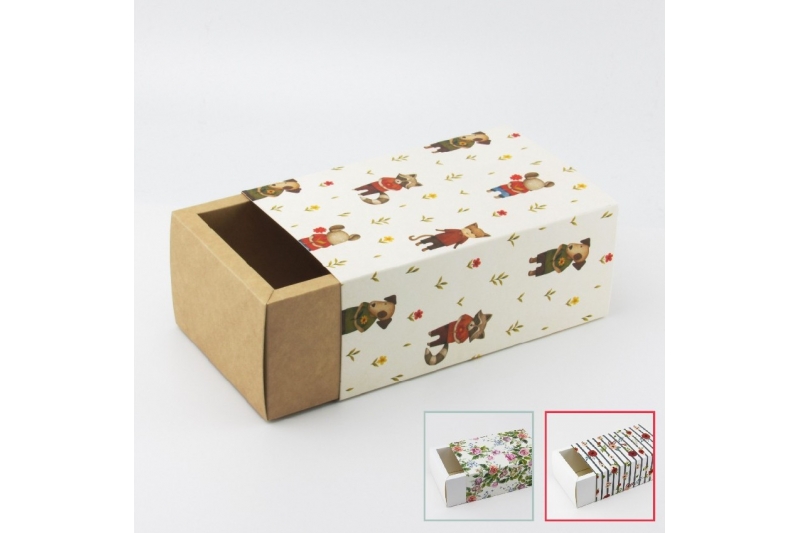 Коробка для подарка с фальшбортом 10,5*18,5*8,5 см