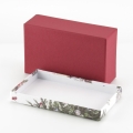 Коробка из переплетного картона "Елка" 14*8,5*4,5 см (красное дно)