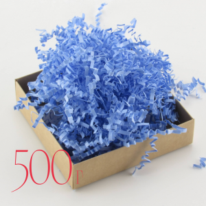 Наполнитель бумажный гофрированный (сине-лавандовый) - 500г.