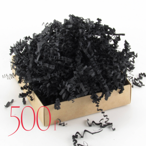 Наполнитель бумажный гофрированный (черный)- 500г.