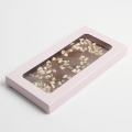 Коробка для шоколада «Розовая», с окном, 17,3 × 8,8 × 1,5 см